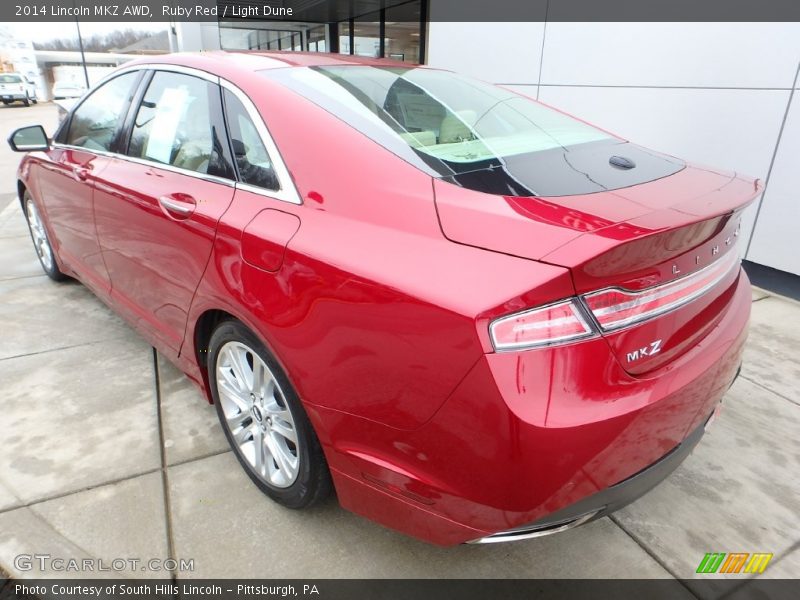 Ruby Red / Light Dune 2014 Lincoln MKZ AWD
