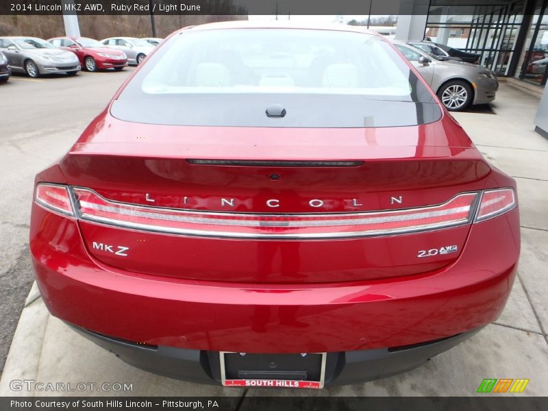 Ruby Red / Light Dune 2014 Lincoln MKZ AWD