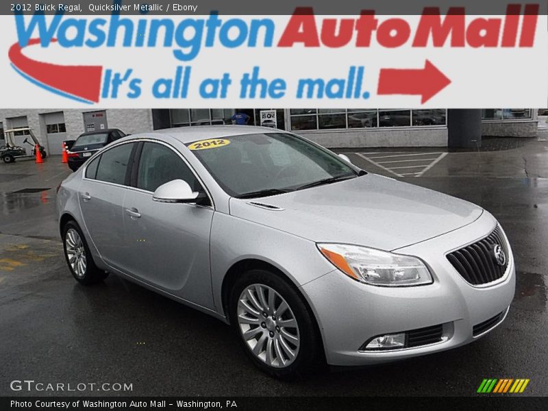 Quicksilver Metallic / Ebony 2012 Buick Regal
