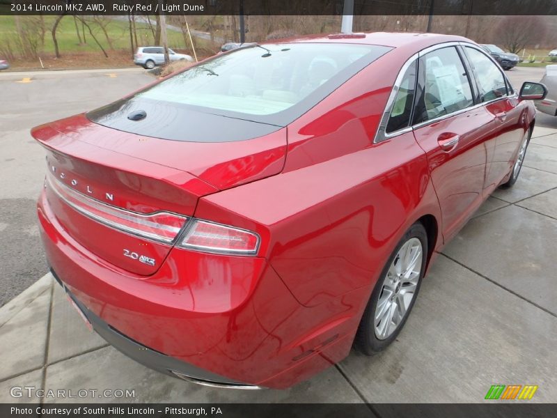 Ruby Red / Light Dune 2014 Lincoln MKZ AWD