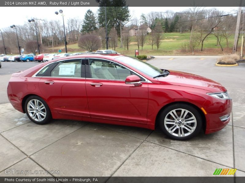 Ruby Red / Light Dune 2014 Lincoln MKZ AWD