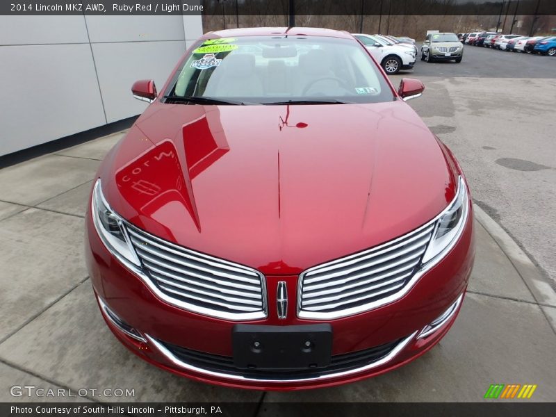Ruby Red / Light Dune 2014 Lincoln MKZ AWD
