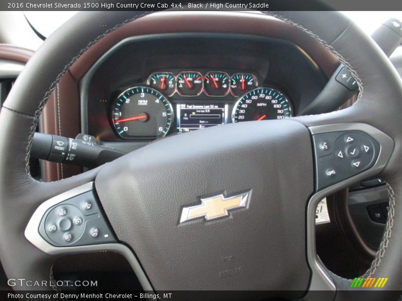 Black / High Country Saddle 2016 Chevrolet Silverado 1500 High Country Crew Cab 4x4