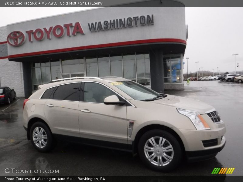Gold Mist / Shale/Ebony 2010 Cadillac SRX 4 V6 AWD
