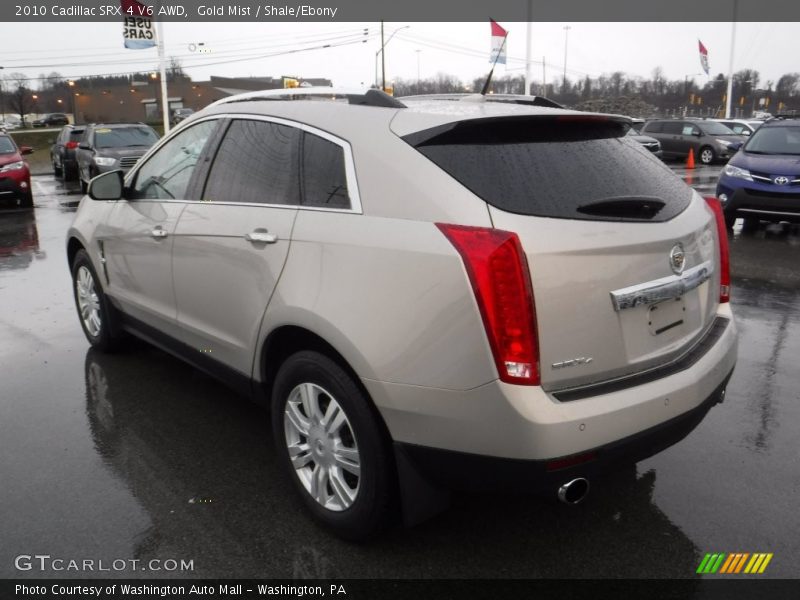 Gold Mist / Shale/Ebony 2010 Cadillac SRX 4 V6 AWD