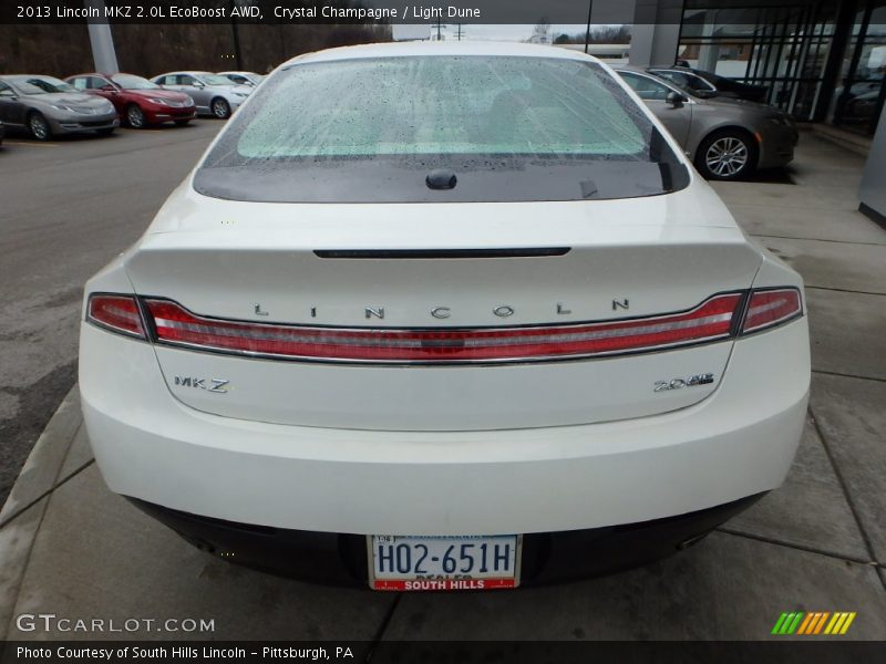 Crystal Champagne / Light Dune 2013 Lincoln MKZ 2.0L EcoBoost AWD