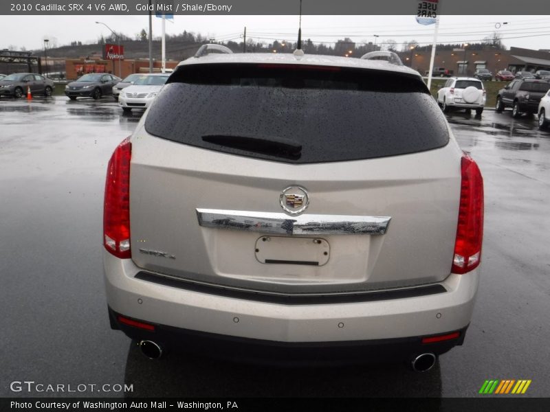 Gold Mist / Shale/Ebony 2010 Cadillac SRX 4 V6 AWD