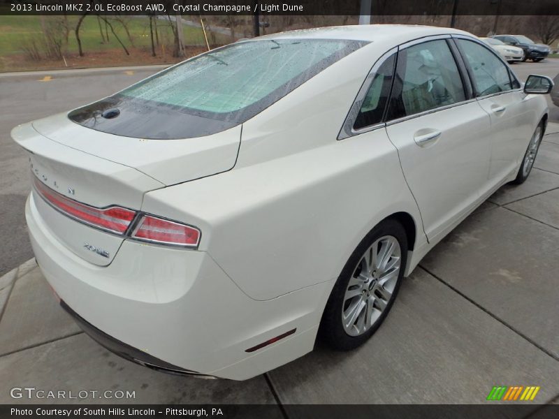 Crystal Champagne / Light Dune 2013 Lincoln MKZ 2.0L EcoBoost AWD