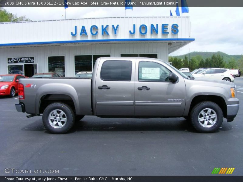 Steel Gray Metallic / Dark Titanium/Light Titanium 2009 GMC Sierra 1500 SLE Z71 Crew Cab 4x4