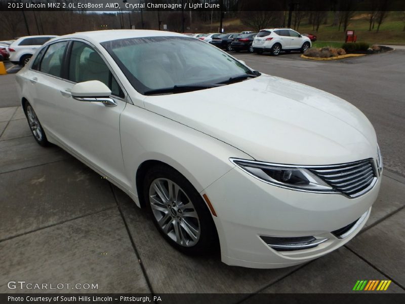 Crystal Champagne / Light Dune 2013 Lincoln MKZ 2.0L EcoBoost AWD