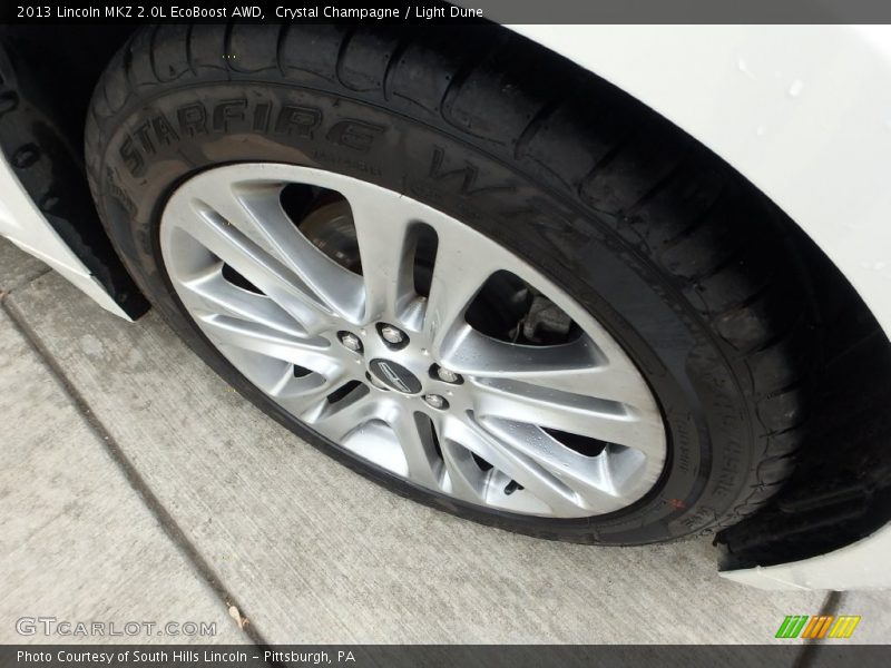 Crystal Champagne / Light Dune 2013 Lincoln MKZ 2.0L EcoBoost AWD