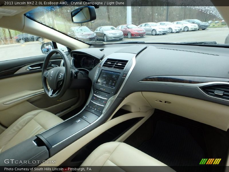 Crystal Champagne / Light Dune 2013 Lincoln MKZ 2.0L EcoBoost AWD