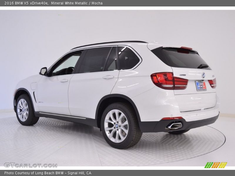 Mineral White Metallic / Mocha 2016 BMW X5 xDrive40e