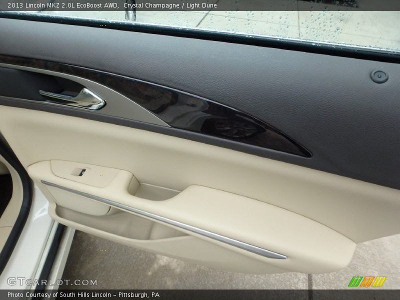 Crystal Champagne / Light Dune 2013 Lincoln MKZ 2.0L EcoBoost AWD