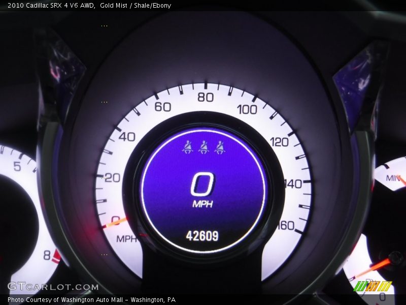 Gold Mist / Shale/Ebony 2010 Cadillac SRX 4 V6 AWD
