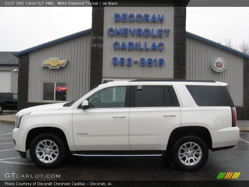 White Diamond Tricoat / Jet Black 2015 GMC Yukon SLT 4WD