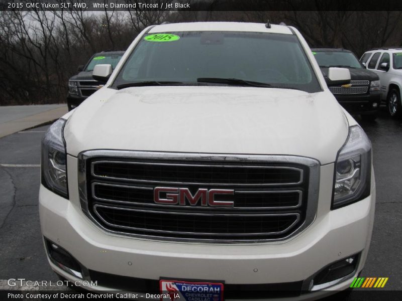 White Diamond Tricoat / Jet Black 2015 GMC Yukon SLT 4WD