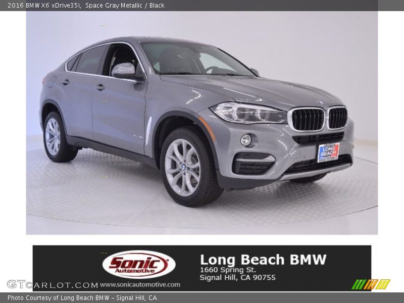 Space Gray Metallic / Black 2016 BMW X6 xDrive35i