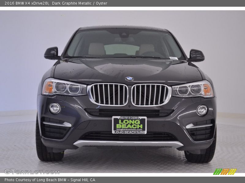 Dark Graphite Metallic / Oyster 2016 BMW X4 xDrive28i
