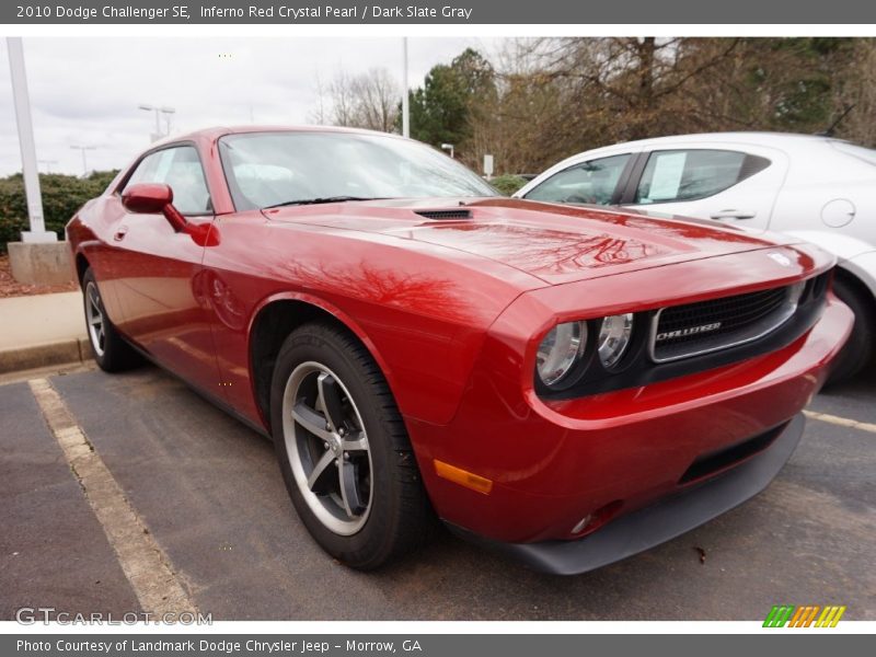 Inferno Red Crystal Pearl / Dark Slate Gray 2010 Dodge Challenger SE