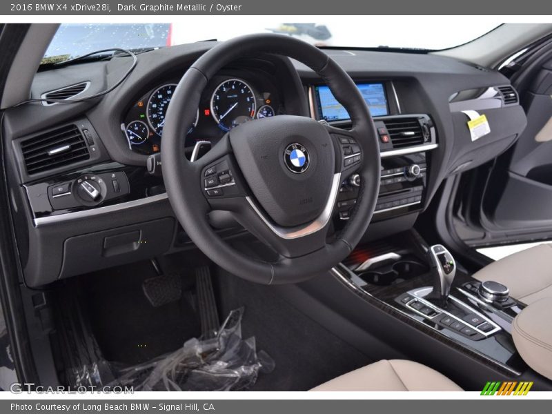 Dark Graphite Metallic / Oyster 2016 BMW X4 xDrive28i