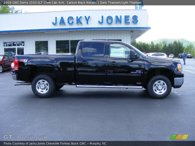 Carbon Black Metallic / Dark Titanium/Light Titanium 2009 GMC Sierra 1500 SLT Crew Cab 4x4