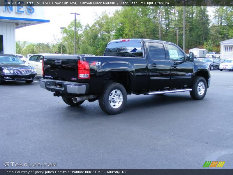 Carbon Black Metallic / Dark Titanium/Light Titanium 2009 GMC Sierra 1500 SLT Crew Cab 4x4