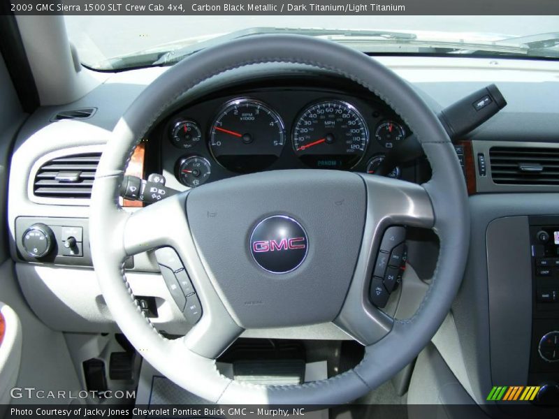 Carbon Black Metallic / Dark Titanium/Light Titanium 2009 GMC Sierra 1500 SLT Crew Cab 4x4