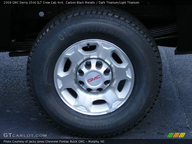 Carbon Black Metallic / Dark Titanium/Light Titanium 2009 GMC Sierra 1500 SLT Crew Cab 4x4