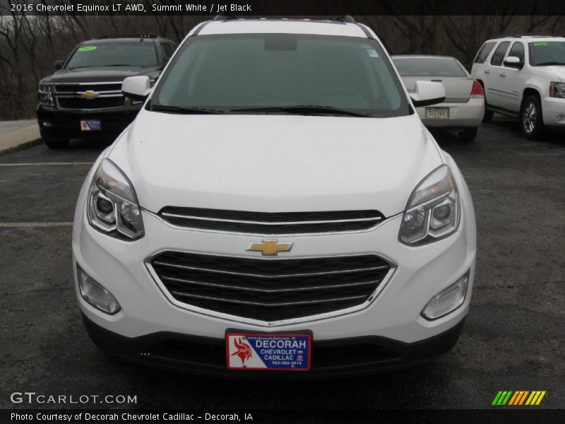 Summit White / Jet Black 2016 Chevrolet Equinox LT AWD