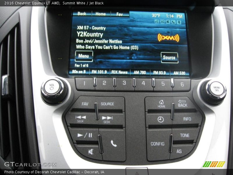 Summit White / Jet Black 2016 Chevrolet Equinox LT AWD