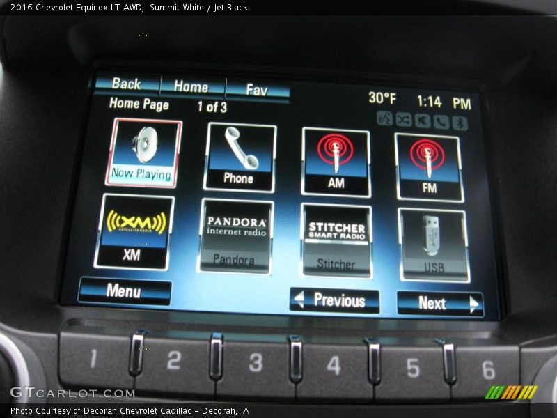 Summit White / Jet Black 2016 Chevrolet Equinox LT AWD