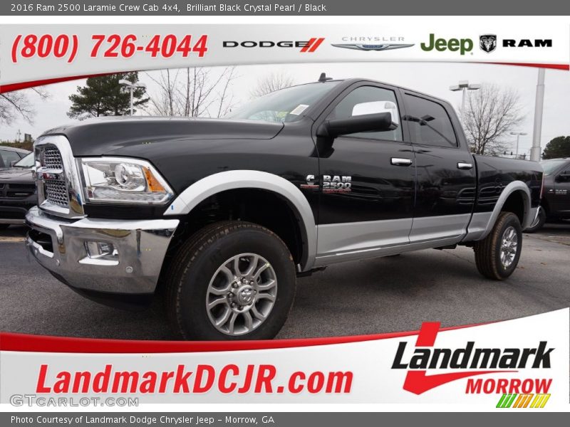 Brilliant Black Crystal Pearl / Black 2016 Ram 2500 Laramie Crew Cab 4x4