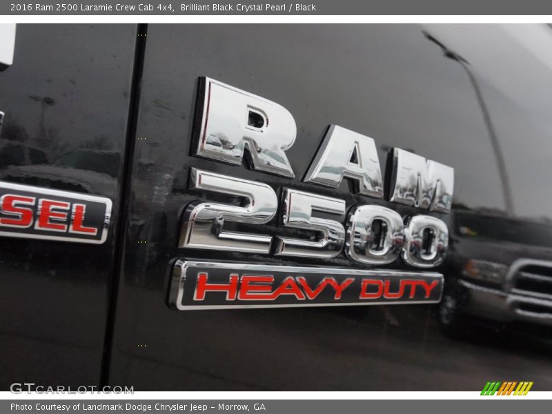 Brilliant Black Crystal Pearl / Black 2016 Ram 2500 Laramie Crew Cab 4x4