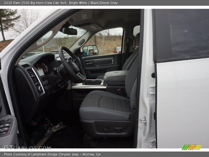 Bright White / Black/Diesel Gray 2016 Ram 2500 Big Horn Crew Cab 4x4
