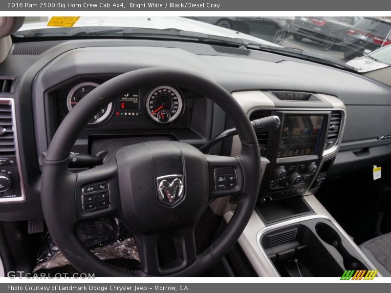 Bright White / Black/Diesel Gray 2016 Ram 2500 Big Horn Crew Cab 4x4