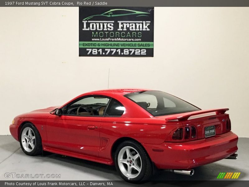 Rio Red / Saddle 1997 Ford Mustang SVT Cobra Coupe