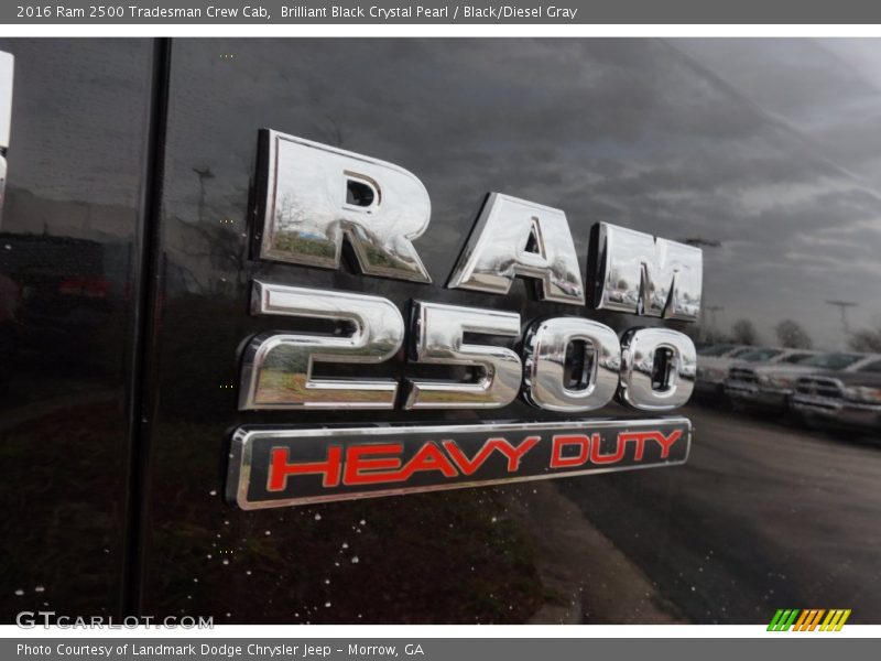 Brilliant Black Crystal Pearl / Black/Diesel Gray 2016 Ram 2500 Tradesman Crew Cab