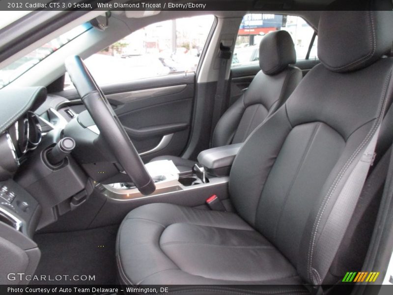 White Diamond Tricoat / Ebony/Ebony 2012 Cadillac CTS 3.0 Sedan