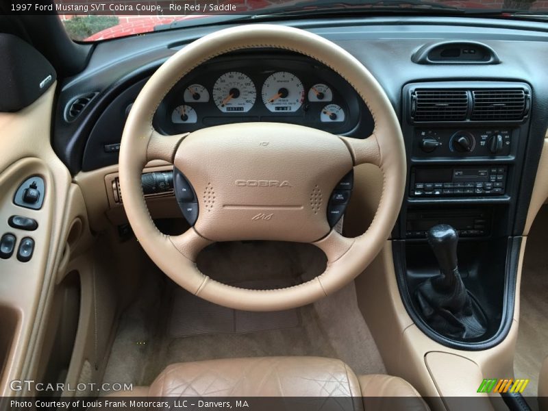 Rio Red / Saddle 1997 Ford Mustang SVT Cobra Coupe