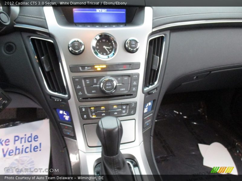 White Diamond Tricoat / Ebony/Ebony 2012 Cadillac CTS 3.0 Sedan