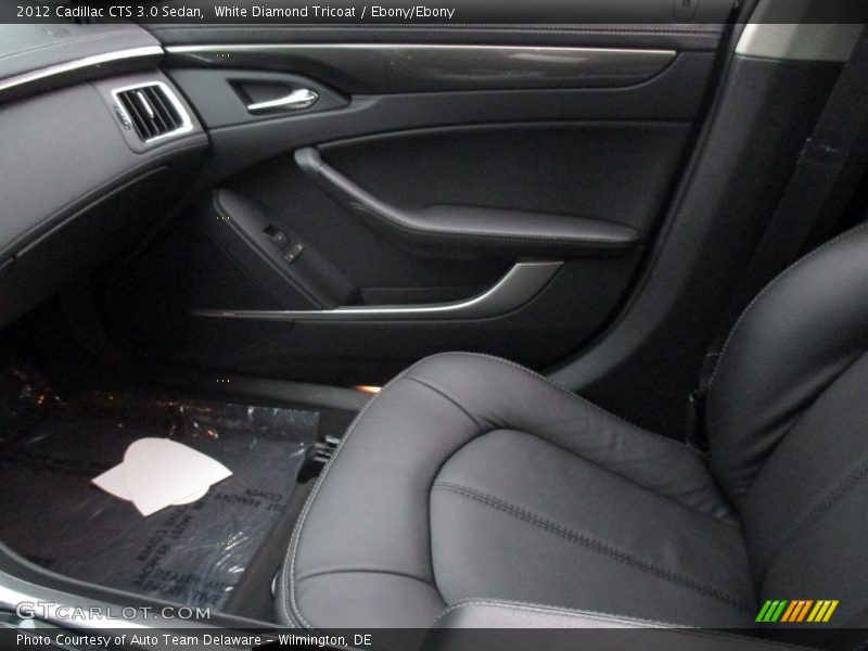White Diamond Tricoat / Ebony/Ebony 2012 Cadillac CTS 3.0 Sedan