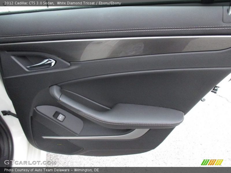 White Diamond Tricoat / Ebony/Ebony 2012 Cadillac CTS 3.0 Sedan