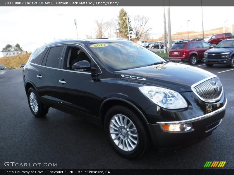 Carbon Black Metallic / Ebony/Ebony 2011 Buick Enclave CX AWD