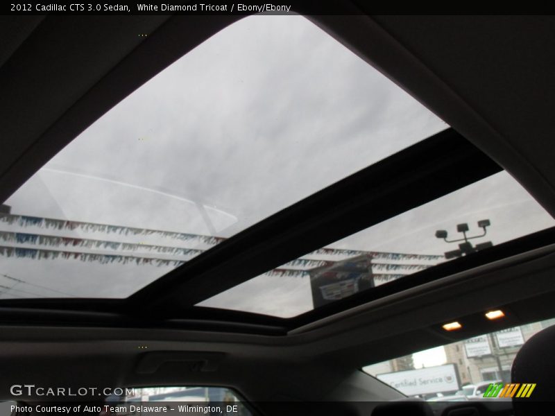 White Diamond Tricoat / Ebony/Ebony 2012 Cadillac CTS 3.0 Sedan
