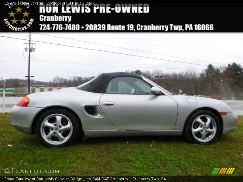 Arctic Silver Metallic / Black 1997 Porsche Boxster