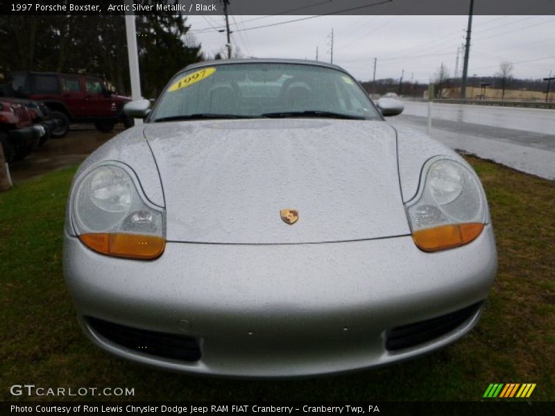 Arctic Silver Metallic / Black 1997 Porsche Boxster