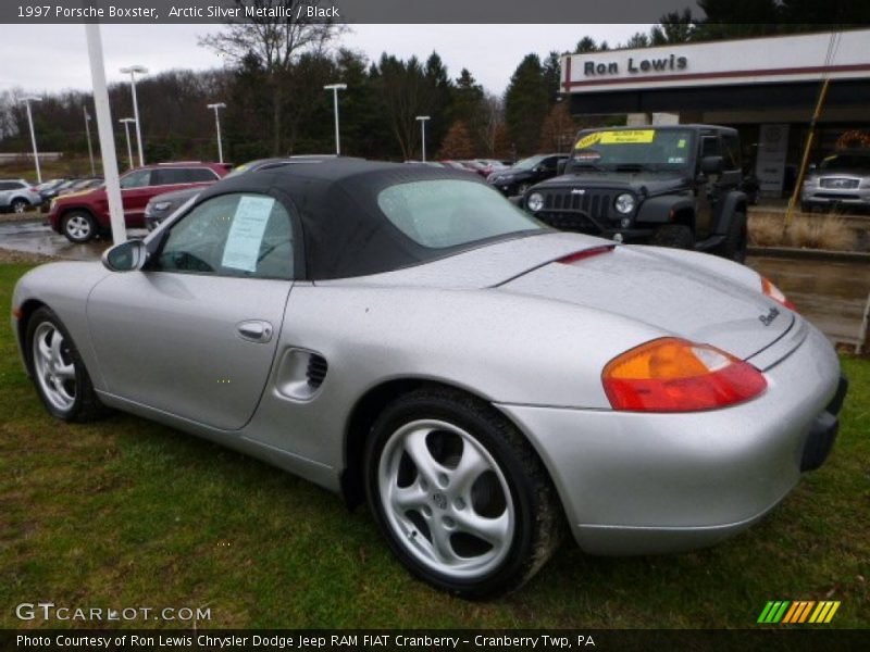 Arctic Silver Metallic / Black 1997 Porsche Boxster