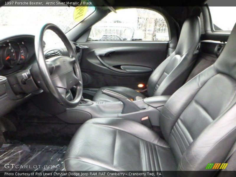 Arctic Silver Metallic / Black 1997 Porsche Boxster