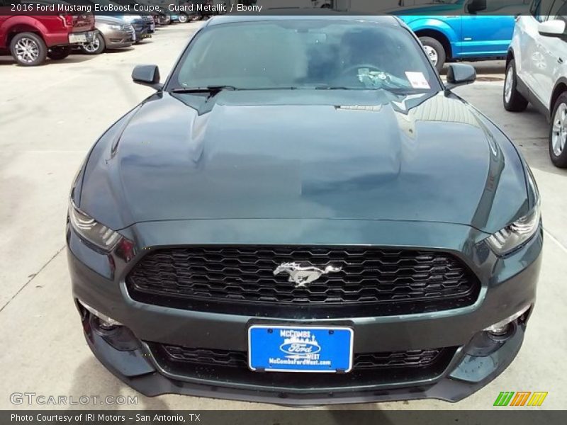 Guard Metallic / Ebony 2016 Ford Mustang EcoBoost Coupe